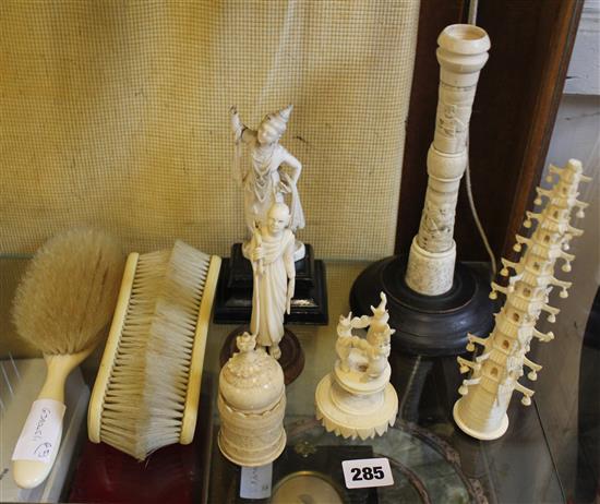 Qty ivory sundries